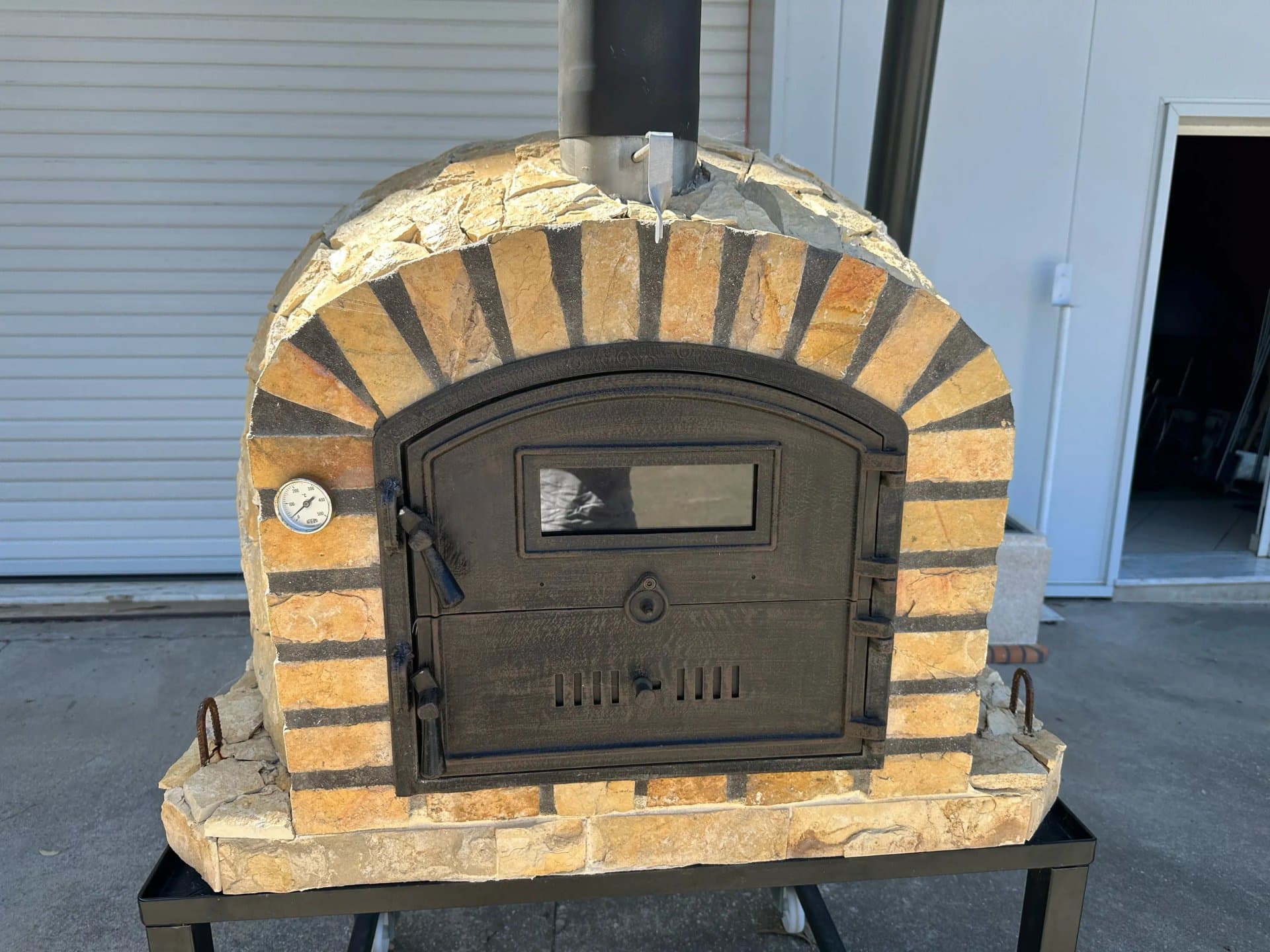 Four à Bois, revêtu pierre naturelle